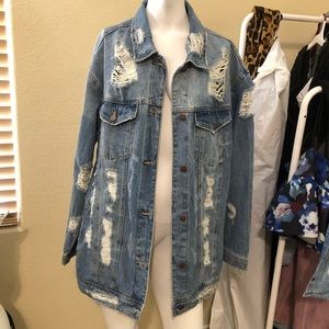 Stunning long denim detailed Forever21 CELLO jacket! L💙